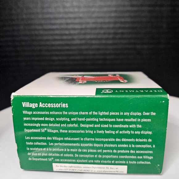 Department 56 Village Candy Cane Bench - Picture 2 of 10